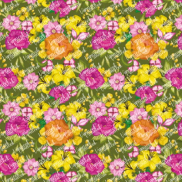 Floral 010 verde 5753