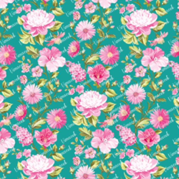 Floral 008 turquesa