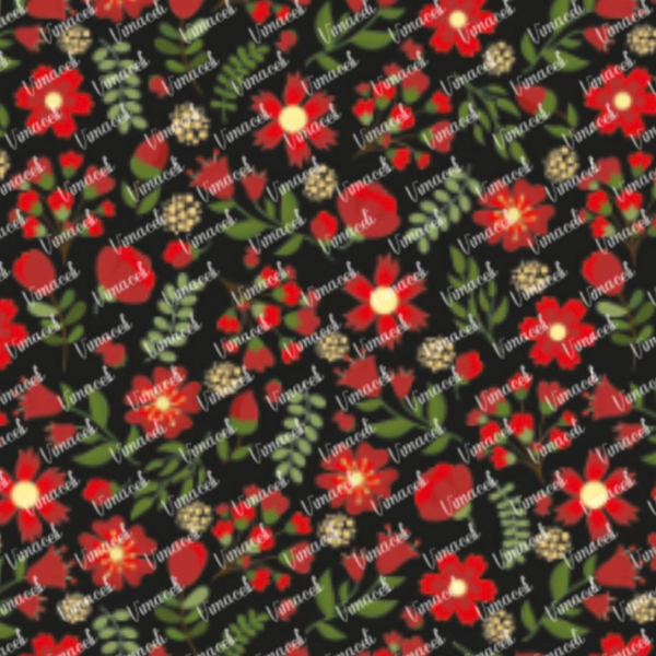 Floral 006 rojo