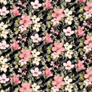 Floral 007 negro