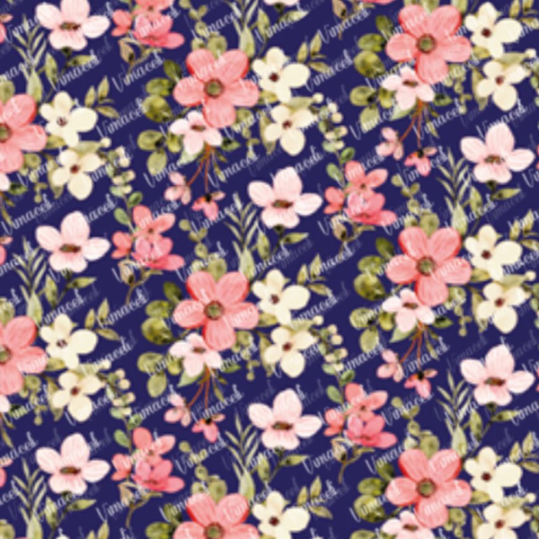 Floral 007 azul