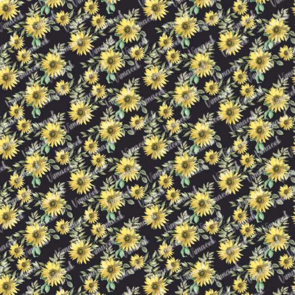 Floral 009 negro