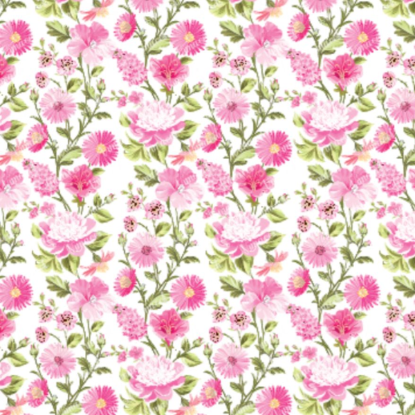 Floral 008 blanco